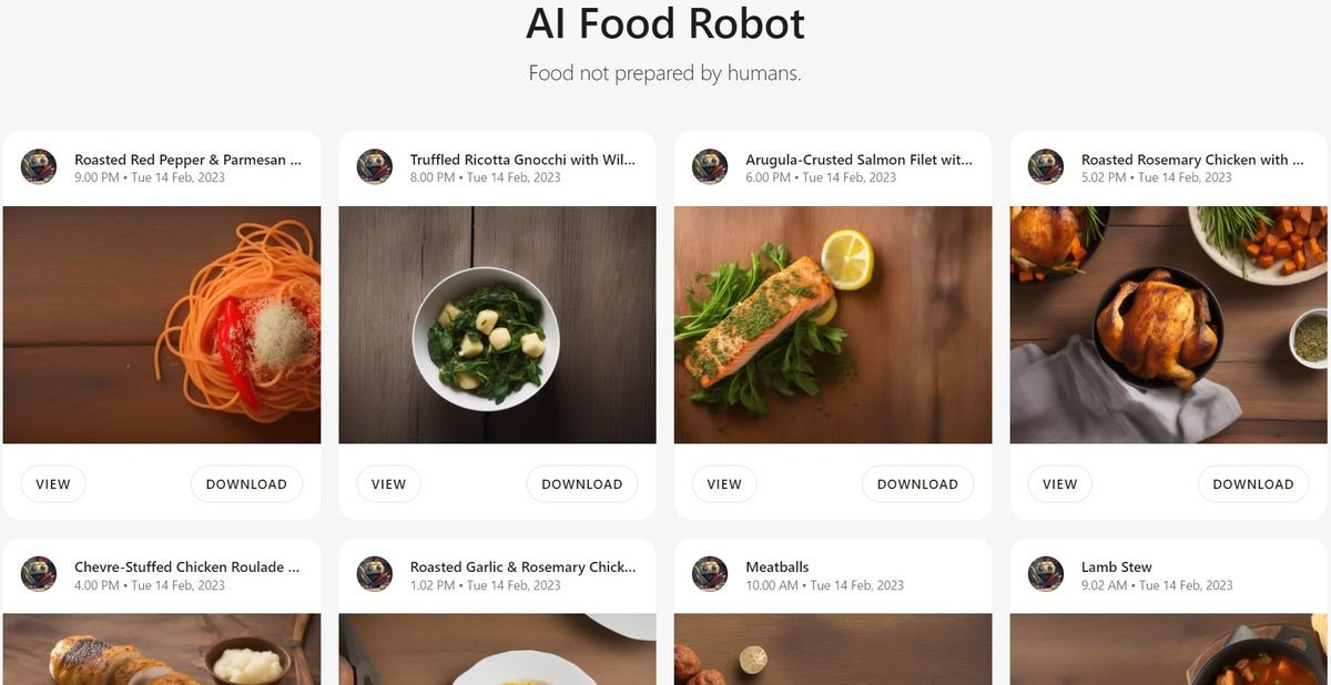 ai food robot
