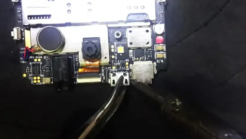 removing the charging port