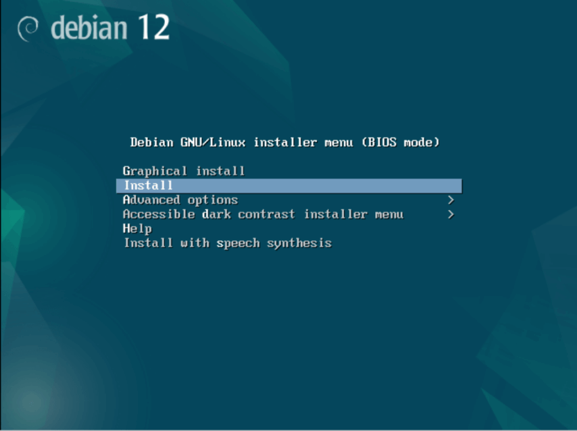 debian 12 install