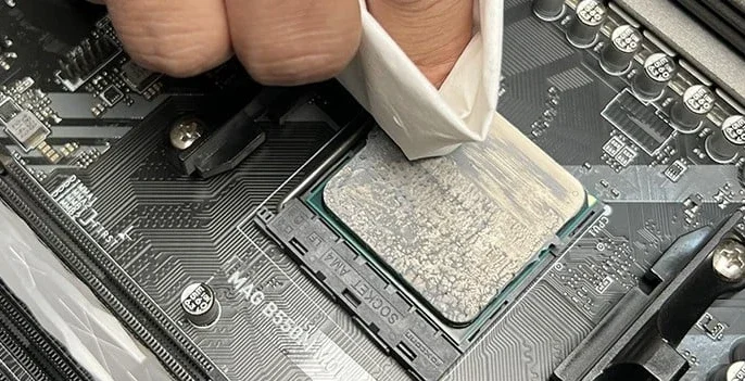thermal paste removal