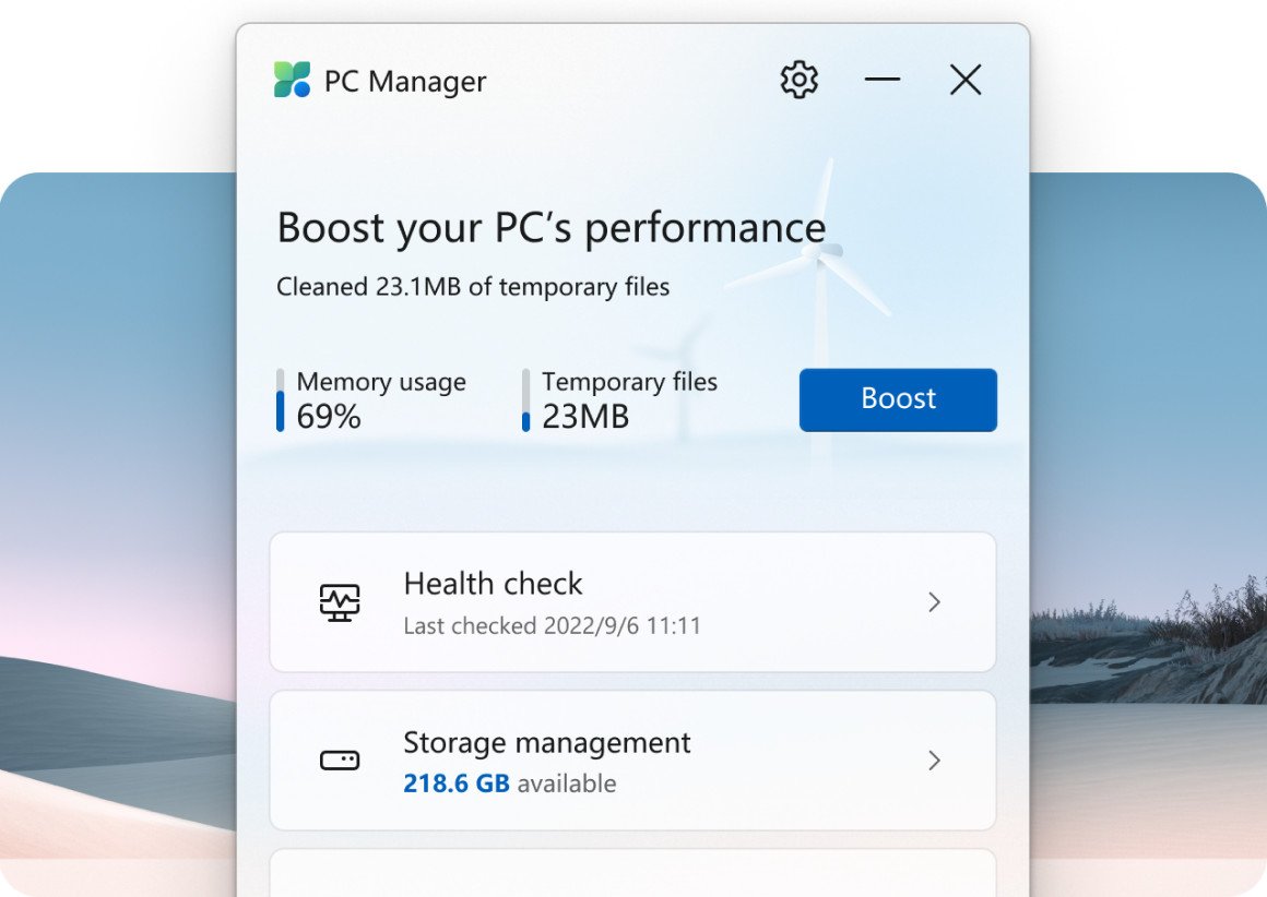 microsoft pc manager