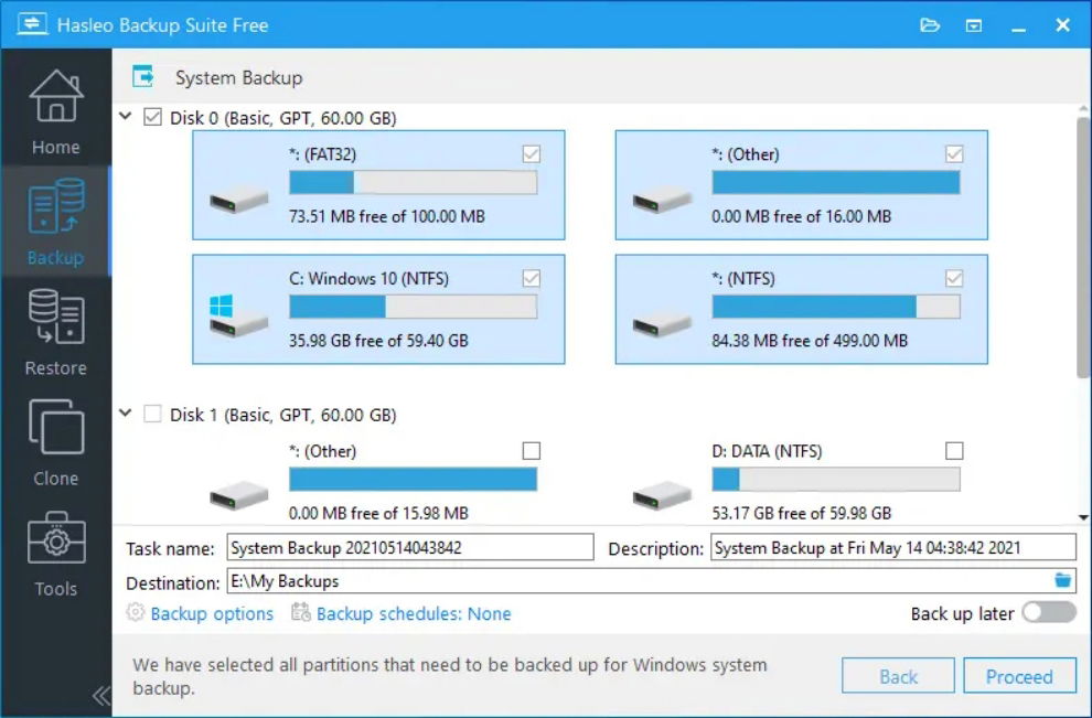 windows system backup