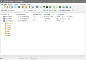 softperfect network scanner