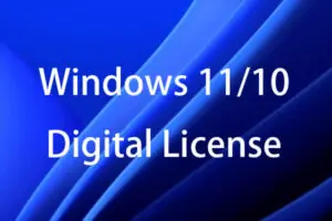 windows 11 10 digital license