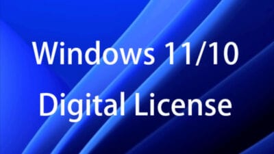windows 11 10 digital license