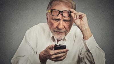 phone old man