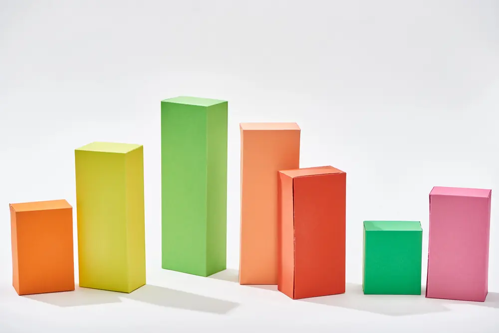color blocks statistic chart shadow depositphotos 302281756 s